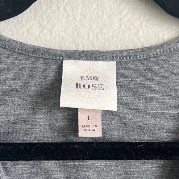 Gray Embellished Tank Top Lg - Picture 3 of 5